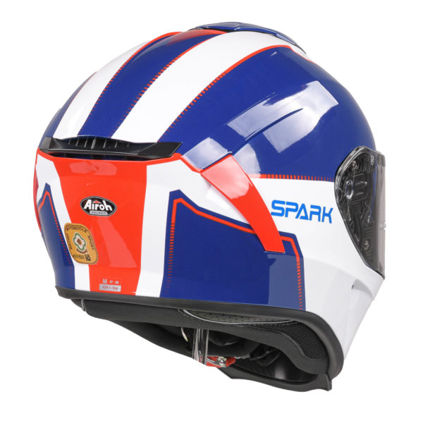 Airoh Spark Flow Helmet - Blue/Red (Extra Small) - Image 6