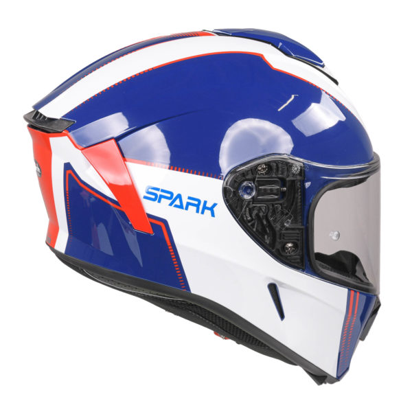 Airoh Spark Flow Helmet - Blue/Red (Extra Small) - Image 14