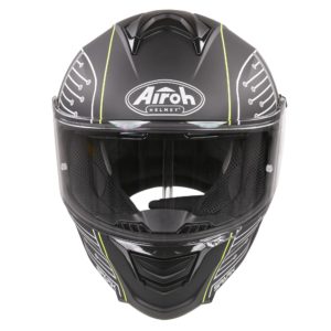 Airoh Spark Flow Helmet – Black Circuit MATT (Small)