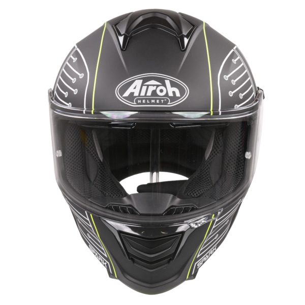 Airoh Spark Flow Helmet - Black Circuit MATT (Small)
