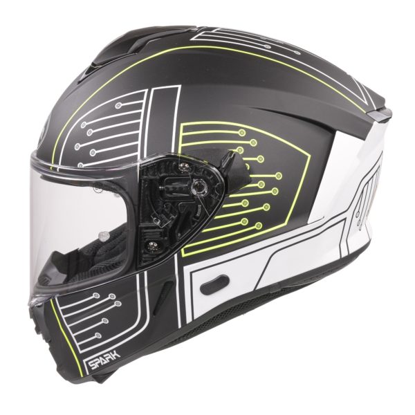 Airoh Spark Flow Helmet - Black Circuit MATT (Small) - Image 15