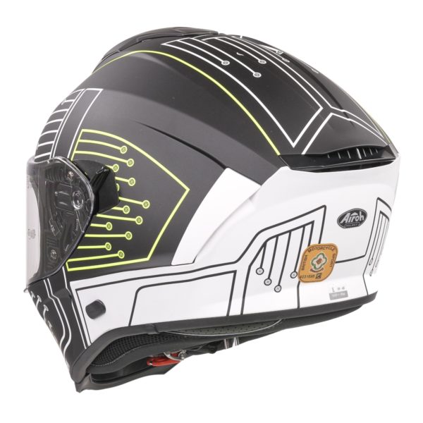 Airoh Spark Flow Helmet - Black Circuit MATT (Small) - Image 4
