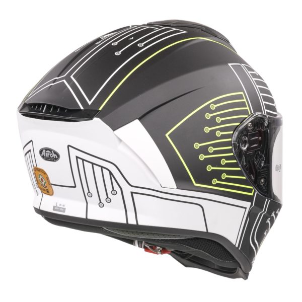 Airoh Spark Flow Helmet - Black Circuit MATT (Small) - Image 6