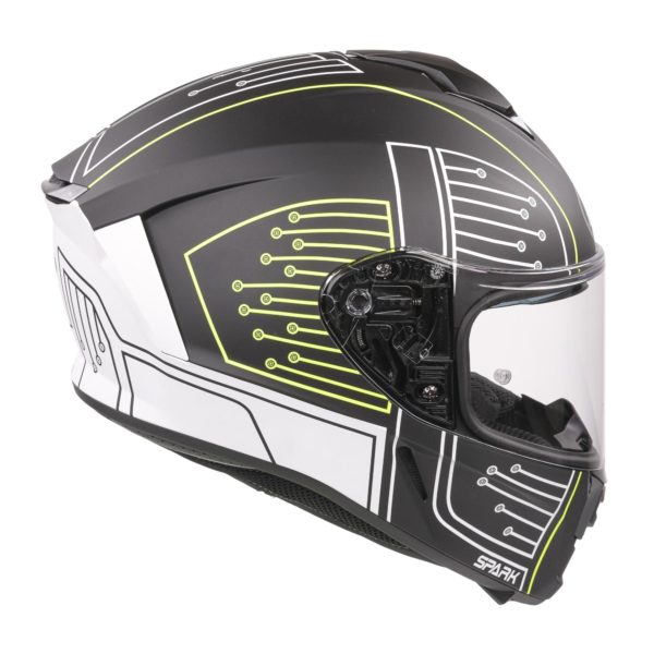 Airoh Spark Flow Helmet - Black Circuit MATT (Small) - Image 14