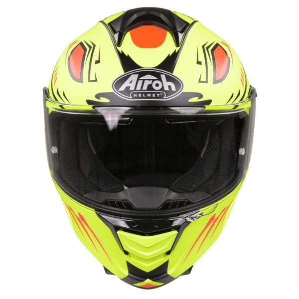 Airoh Spark Flow Helmet - Matt Yellow Fluro Vibe (Small)