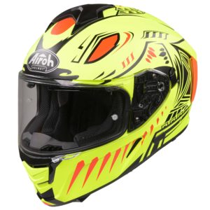 Airoh Spark Flow Helmet – Matt Yellow Fluro Vibe (Small)