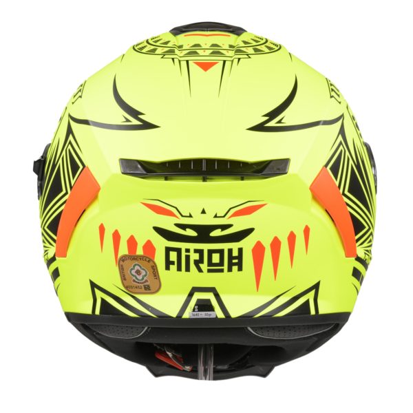 Airoh Spark Flow Helmet - Matt Yellow Fluro Vibe (Small) - Image 5