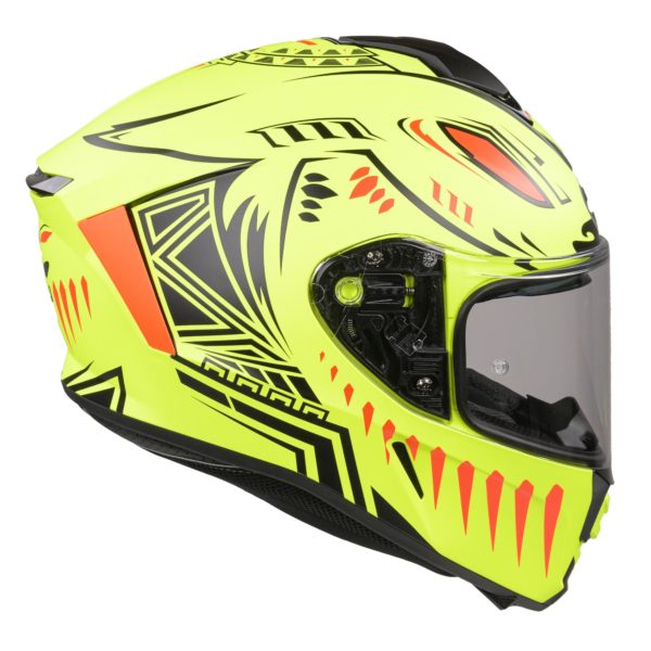 Airoh Spark Flow Helmet - Matt Yellow Fluro Vibe (Small) - Image 14