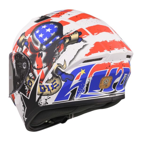 Airoh Valor Full Face Helmet - Uncle Sam Matt - XS - Image 4