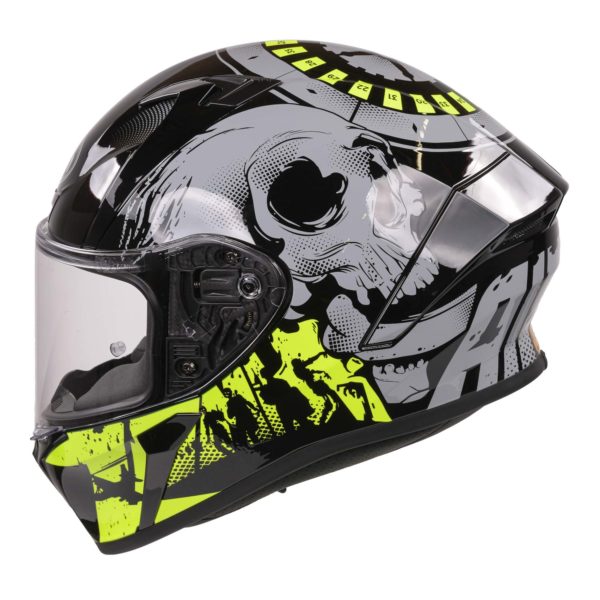 Airoh Valor Full Face Helmet - Akuna Yellow Gloss - XS - Image 15
