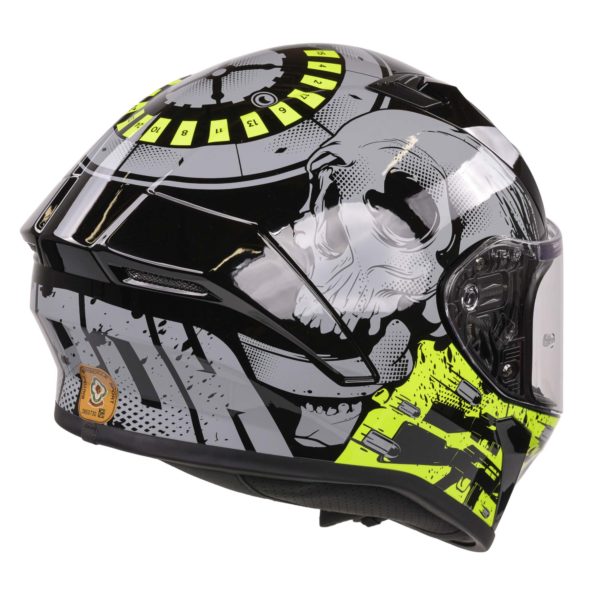 Airoh Valor Full Face Helmet - Akuna Yellow Gloss - XS - Image 6