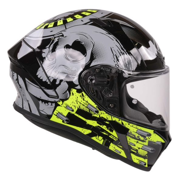 Airoh Valor Full Face Helmet - Akuna Yellow Gloss - XS - Image 14