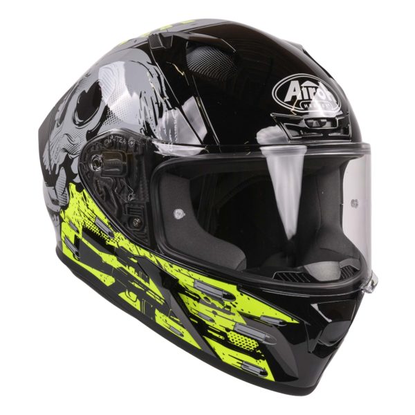 Airoh Valor Full Face Helmet - Akuna Yellow Gloss - XS - Image 8