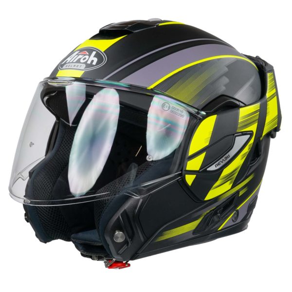 Airoh Rev19 Flip Helmet - Ikon Yellow Matt - S - Image 6