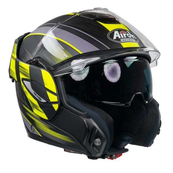 Airoh Rev19 Flip Helmet - Ikon Yellow Matt - S - Image 10