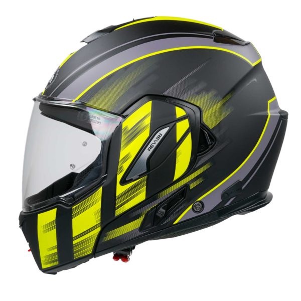 Airoh Rev19 Flip Helmet - Ikon Yellow Matt - S - Image 3