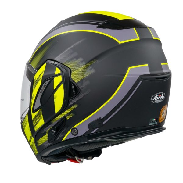 Airoh Rev19 Flip Helmet - Ikon Yellow Matt - S - Image 4