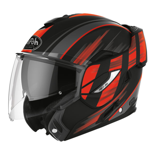 Airoh Rev19 Flip Helmet - Ikon Orange Matt - XS
