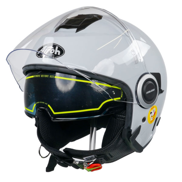 Airoh Helios Jet Helmet - Color Concrete Grey Gloss - M - Image 10