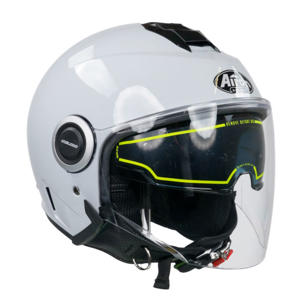 Airoh Helios Jet Helmet - Color Concrete Grey Gloss - M - Image 11