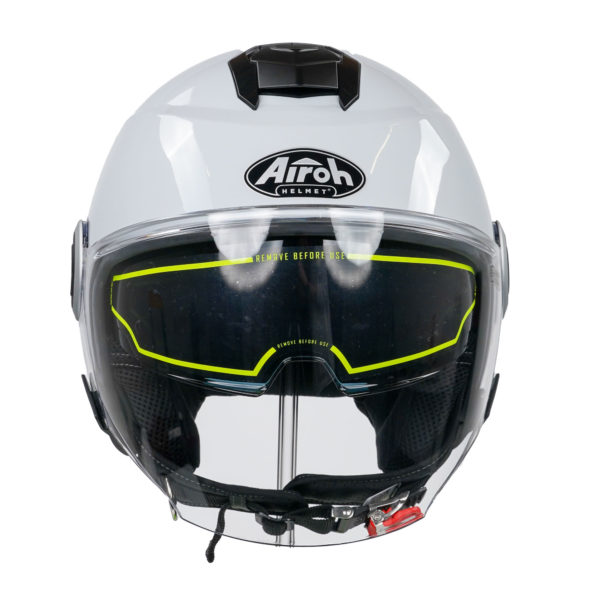 Airoh Helios Jet Helmet - Color Concrete Grey Gloss - M - Image 9