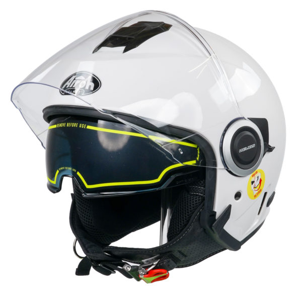 Airoh Helios Jet Helmet - Color White Gloss - L - Image 13