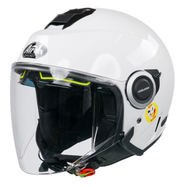 Airoh Helios Jet Helmet - Color White Gloss - L - Image 12