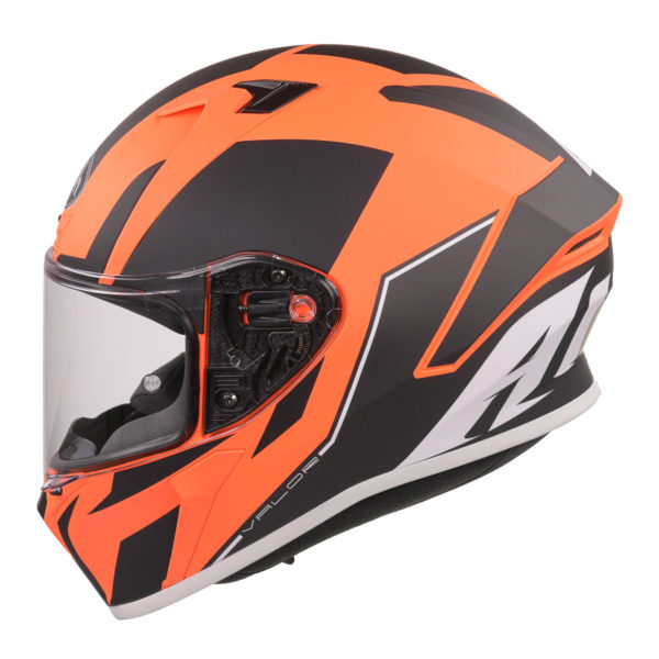 Airoh Valor Full Face Helmet - Matt WINGS ORANGE (Small) - Image 15