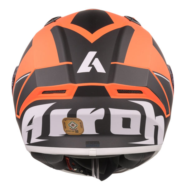 Airoh Valor Full Face Helmet - Matt WINGS ORANGE (Small) - Image 5