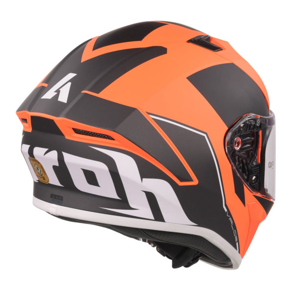 Airoh Valor Full Face Helmet - Matt WINGS ORANGE (Small) - Image 6