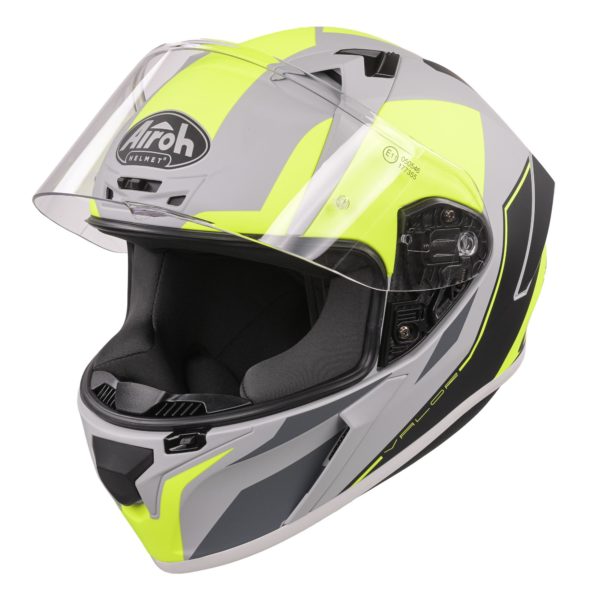 Airoh Valor Full Face Helmet - Matt WINGS FLURO YELLOW (Large) - Image 10
