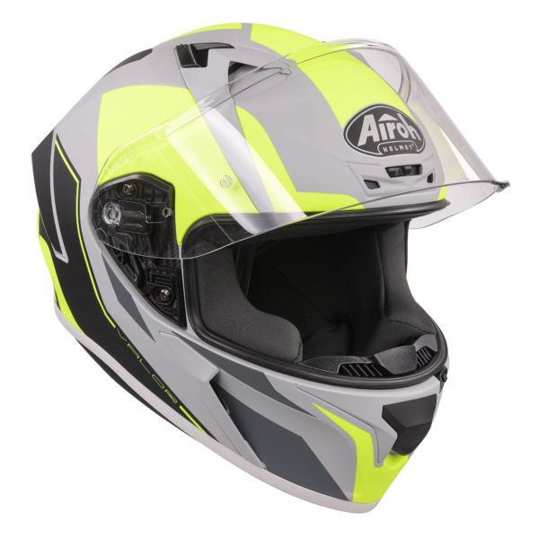 Airoh Valor Full Face Helmet - Matt WINGS FLURO YELLOW (Large) - Image 13