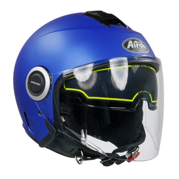 Airoh Helios Urban Jet Helmet - Matt Blue (Medium) - Image 11