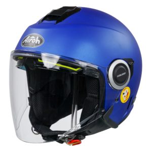 Airoh Helios Urban Jet Helmet – Matt Blue (Medium)
