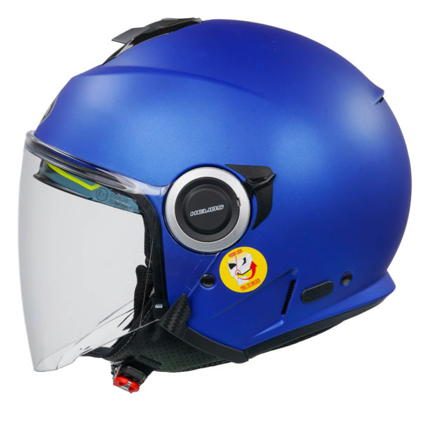 Airoh Helios Urban Jet Helmet - Matt Blue (Medium) - Image 3