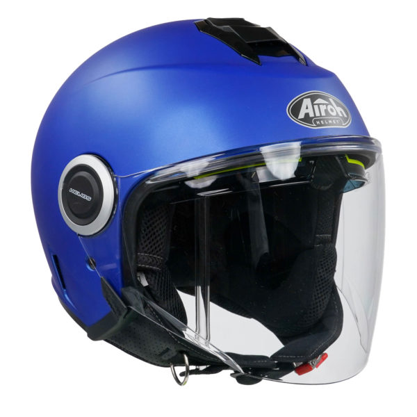 Airoh Helios Urban Jet Helmet - Matt Blue (Medium) - Image 8