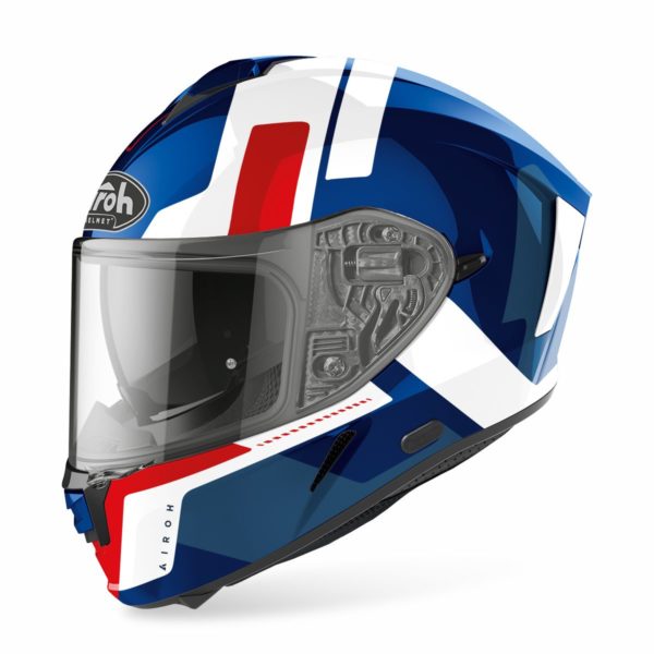 Airoh Spark 'Shogun' Helmet - Blue/Red Gloss - Large