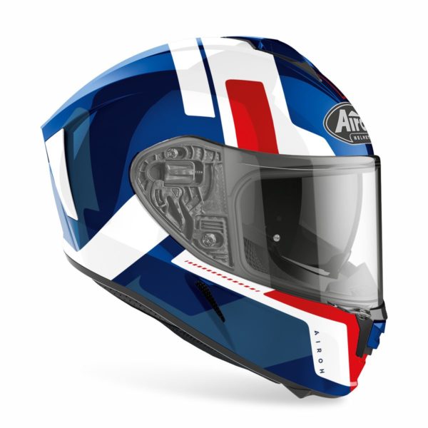 Airoh Spark 'Shogun' Helmet - Blue/Red Gloss - Large - Image 4