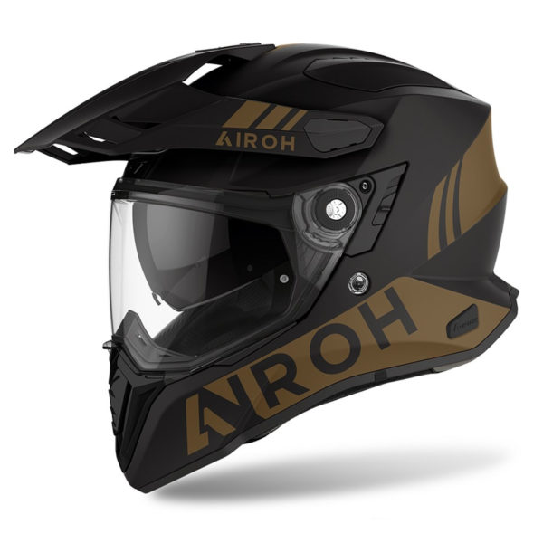 Airoh Commander 'Gold' Adventure Motorcycle Helmet - Gold Matt - Small - Image 4