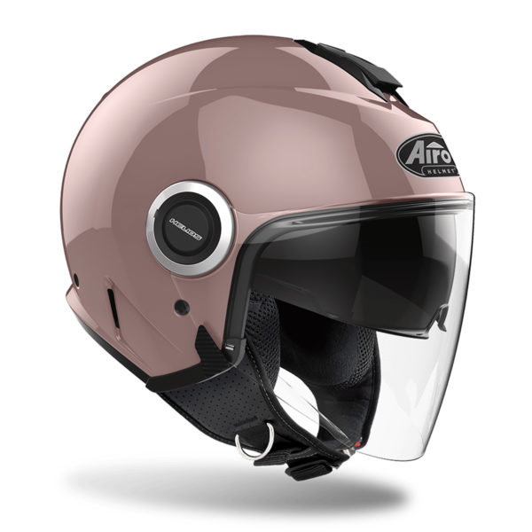 Airoh Helios Urban Jet Helmet - Metalllic Rose (Medium Sport) - Image 4