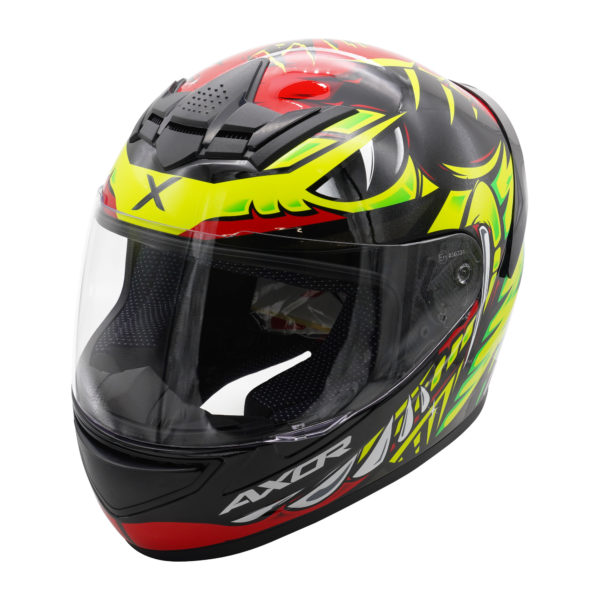 Axor Helmet Rage Full Face - Python Red Yellow Black Gloss - Large - Image 9