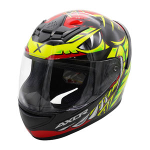 Axor Helmet Rage Full Face – Python Red Yellow Black Gloss – Large
