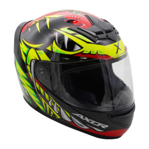 Axor Helmet Rage Full Face – Python Red Yellow Black Gloss – Large
