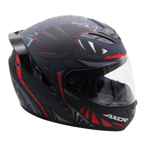 Axor Helmet Rage Full Face - Python Black Grey Red Matt - Large - Image 5