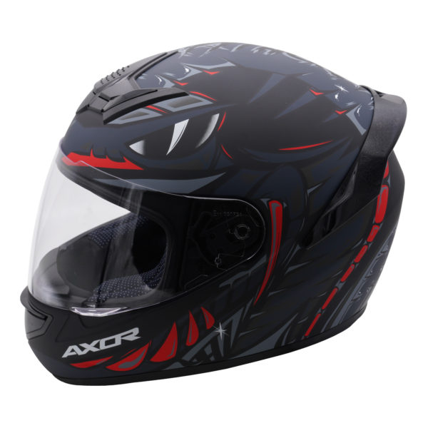 Axor Helmet Rage Full Face - Python Black Grey Red Matt - Large - Image 4