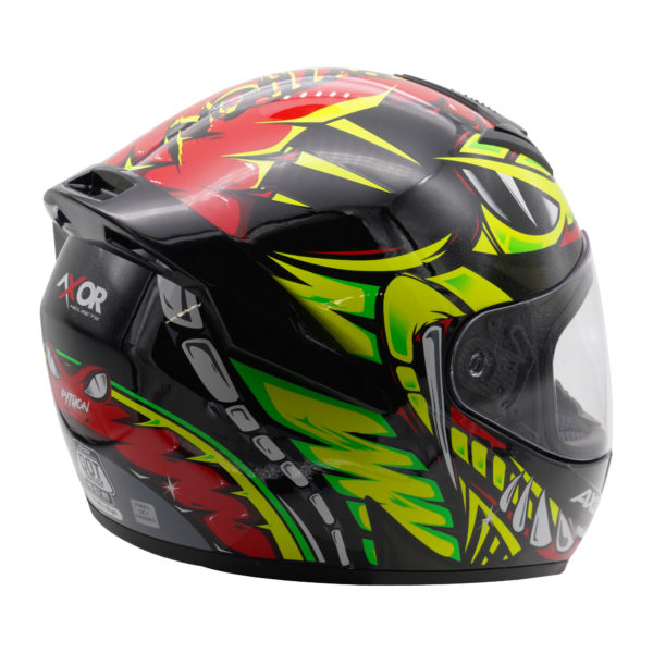 Axor Helmet Rage Full Face - Python Red Yellow Black Gloss - Large - Image 7