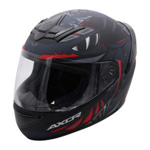 Axor Helmet Rage Full Face – Python Black Grey Red Matt – Large
