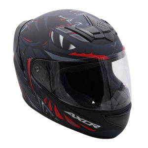 Axor Helmet Rage Full Face – Python Black Grey Red Matt – Large