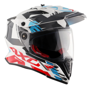 Axor Helmet X-Cross Adventure – X1 Gloss White/Red Graphic – Large