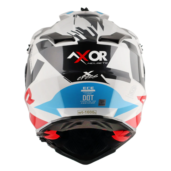 Axor Helmet X-Cross Adventure - X1 Gloss White/Red Graphic - Large - Image 6